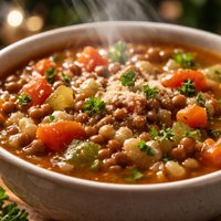Italian Lentil and Barley Soup