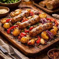 Italian Oven Chicken Sausage Dinner