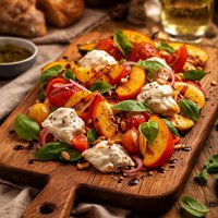 Italian Peach Salad