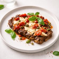 Italian Pizzaiola Beefsteak Pizza Style