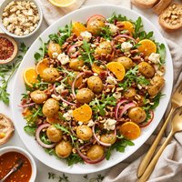 Italian Potato Salad Gorgonzola and Orange Balsamic Dressing