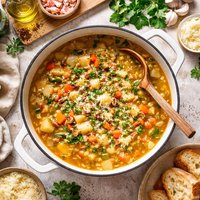 Italian Potato Soup Minestra Di Patate