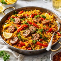 Italian Sausage and Bell Pepper Paella