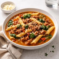 Italian Sausage and Penne Pasta Soup