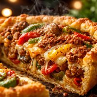 Italian Sausage and Pepper Pie