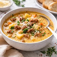 Italian Sausage and Potato Bisque Soup
