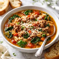 Italian Sausage Orzo Soup