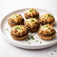 Italian Sausage Parmesan Stuffed Mushrooms