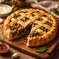 Italian Sausage Spinach Pie