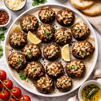 Italian Sausage Stuffed Mushrooms