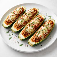 Italian Sausage Stuffed Zucchini