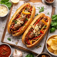 Italian Sausage Subs for 2