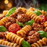 Italian Sausage with Fusilli