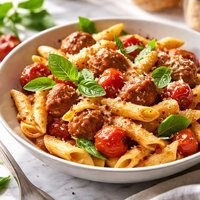 Italian Sausage with Tomatoes and Penne