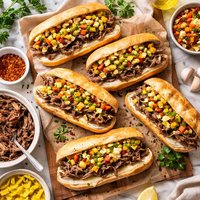 Italian Shredded Beef Sandwiches