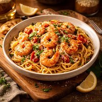 Italian Shrimp N Pasta