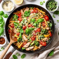 Italian Stir Fry with Sprouts