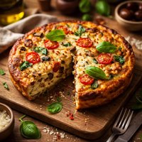 Italian Style Crustless Quiche