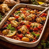 Italian Style Monkfish Bake
