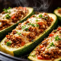 Italian Style Stuffed Zucchini Squash Crock Pot