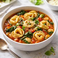 Italian Tortellini Soup Vegetarian