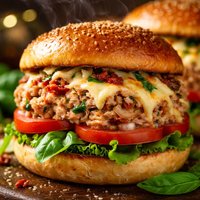 Italian Tuna Melt Burgers