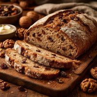 Italian Walnut Raisin Whole Wheat Bread Pane Alle Noci E Uva
