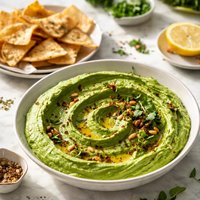 Jade Hummus with Pita Crisps