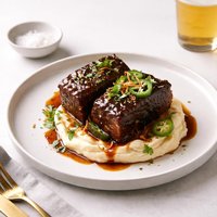 Jalapeno and Beer Baked Short Ribs