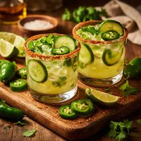 Jalapeno Cucumber Margaritas