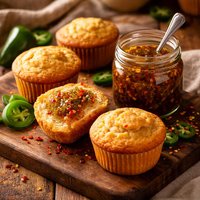 Jalapeno Jam and Corn Muffins