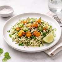 Jalapeno Rice with Winter Squash and Lime