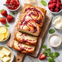 Jam and Cheesecake Loaf