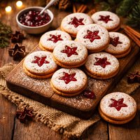 Jam Filled Christmas Cookies