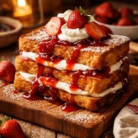 Jam N Cream French Toast