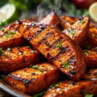 Jamaican Grilled Sweet Potatoes