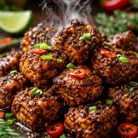 Jamaican Jerk Spiced Tempeh Nuggets