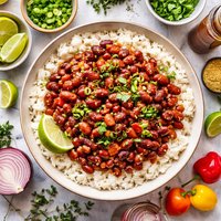 Jamaican Red Beans Over Rice