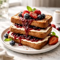 Jammy Cream Cheese Sandwich