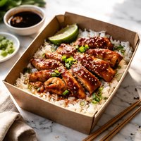 Japanese Take Out Teriyaki Beef or Chicken