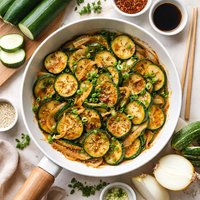 Japanese Zucchini and Onions