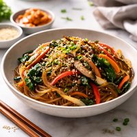 Japchae Korean Noodle with Vegetable