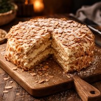 Japonaise Almond Meringue Torte