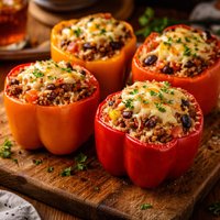 Jasmine Rice Stuffed Bell Peppers