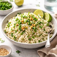 Jasmine Rice with Garlic Ginger and Cilantro