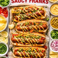 Jazzed Up Saucy Franks Hot Dogs
