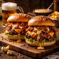 Jazzy Grill Burgers with Beer Sauce