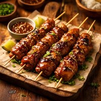 Jee Bow Gai Asian Skewers