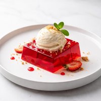 Jello and Ice Cream Dessert