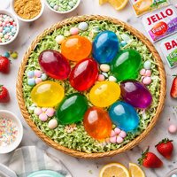 Jello Eggs in a Basket